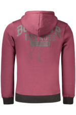 BOXEUR DES RUES MEN'S RED ZIP-UP SWEATSHIRT - Image 2