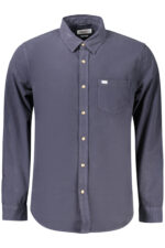 GUESS JEANS MEN'S LONG-SLEEVED SHIRT, BLUE