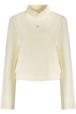 GUESS JEANS WOMEN'S WHITE ZIP-UP SWEATSHIRT