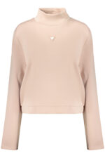 GUESS JEANS WOMEN'S PINK ZIP-UP SWEATSHIRT