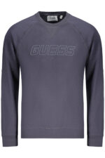 GUESS JEANS MEN'S BLUE ZIP-UP SWEATSHIRT