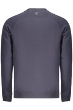 GUESS JEANS MEN'S BLUE ZIP-UP SWEATSHIRT - Image 2