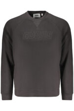 GUESS JEANS MEN'S BLACK ZIP-UP SWEATSHIRT