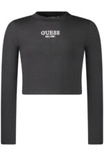 GUESS JEANS LONG-SLEEVED T-SHIRT FOR GIRLS, BLACK