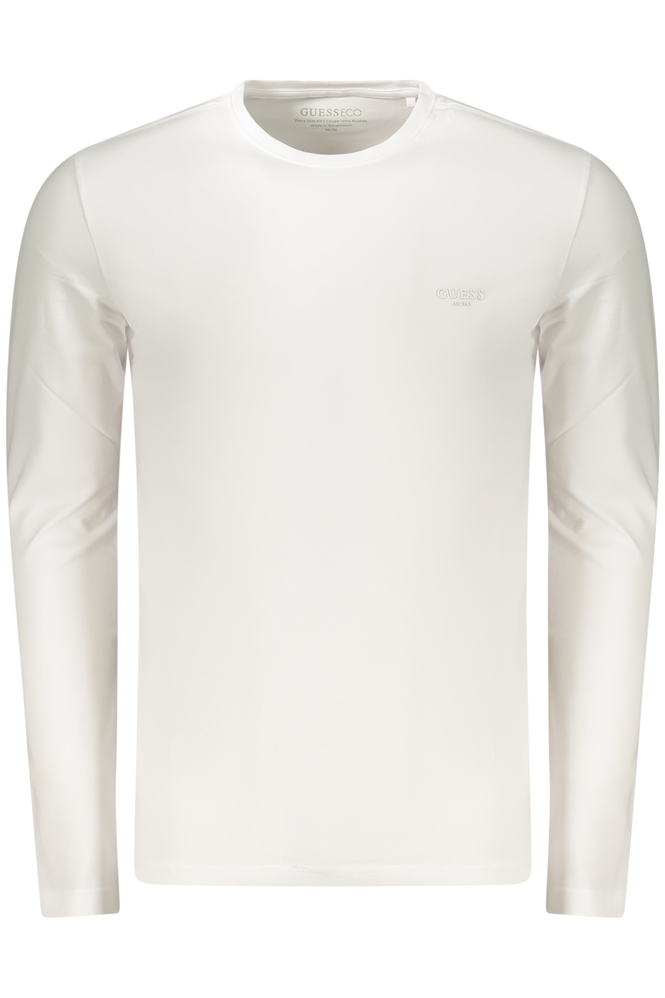 GUESS JEANS MEN'S LONG-SLEEVED T-SHIRT WHITE