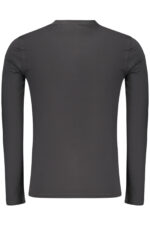 GUESS JEANS MEN'S LONG-SLEEVED T-SHIRT BLACK - Image 2