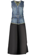 DESIGUAL WOMEN'S LONG BLACK DRESS