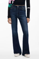 DESIGUAL WOMEN'S DENIM JEANS BLUE