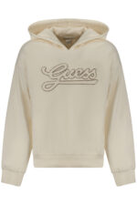 GUESS JEANS ZIP-UP SWEATSHIRT FOR GIRLS, WHITE