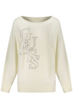 GUESS JEANS WOMEN'S WHITE SWEATER