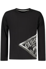 GUESS JEANS LONG-SLEEVED T-SHIRT FOR KIDS, BLACK